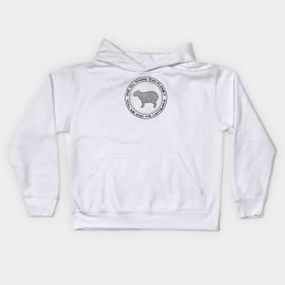 Capybara - We All Share This Planet - animal design on white Kids Hoodie